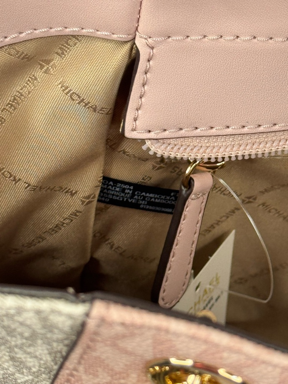 Michael Kors Jet Set Travel Large Shoulder Tote in Powder Blush Multi - Picture 9 of 16